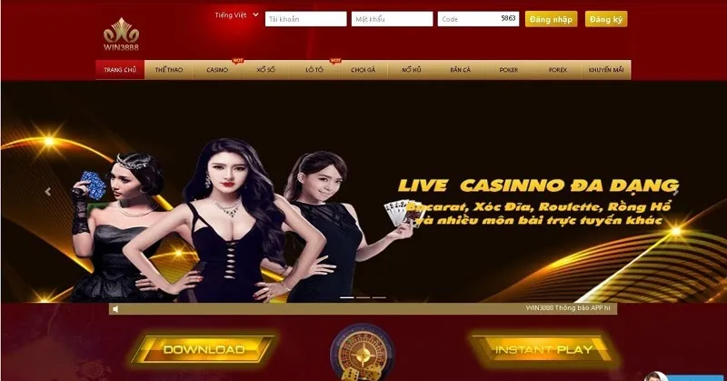 Cùng giao diện bắt mắt tại Win2255