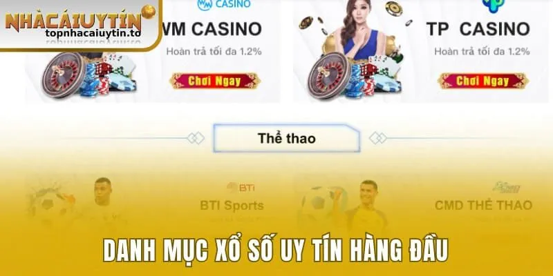 Danh mục xổ số uy tín hàng đầu