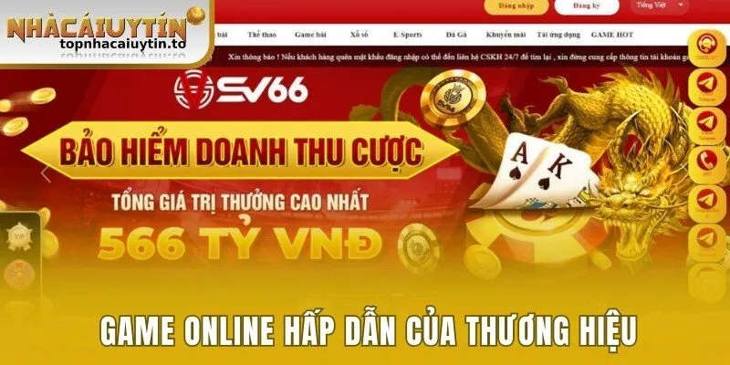 Danh sách game online hấp dẫn của thương hiệu