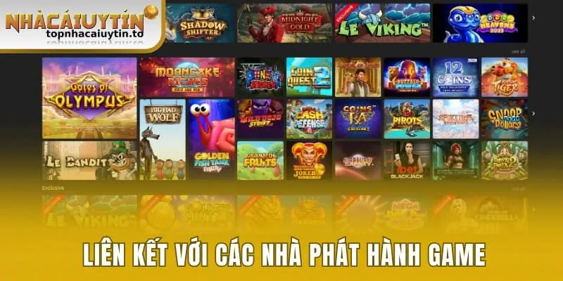 Hợp tác đặc biệt với các đơn vị phát triển game